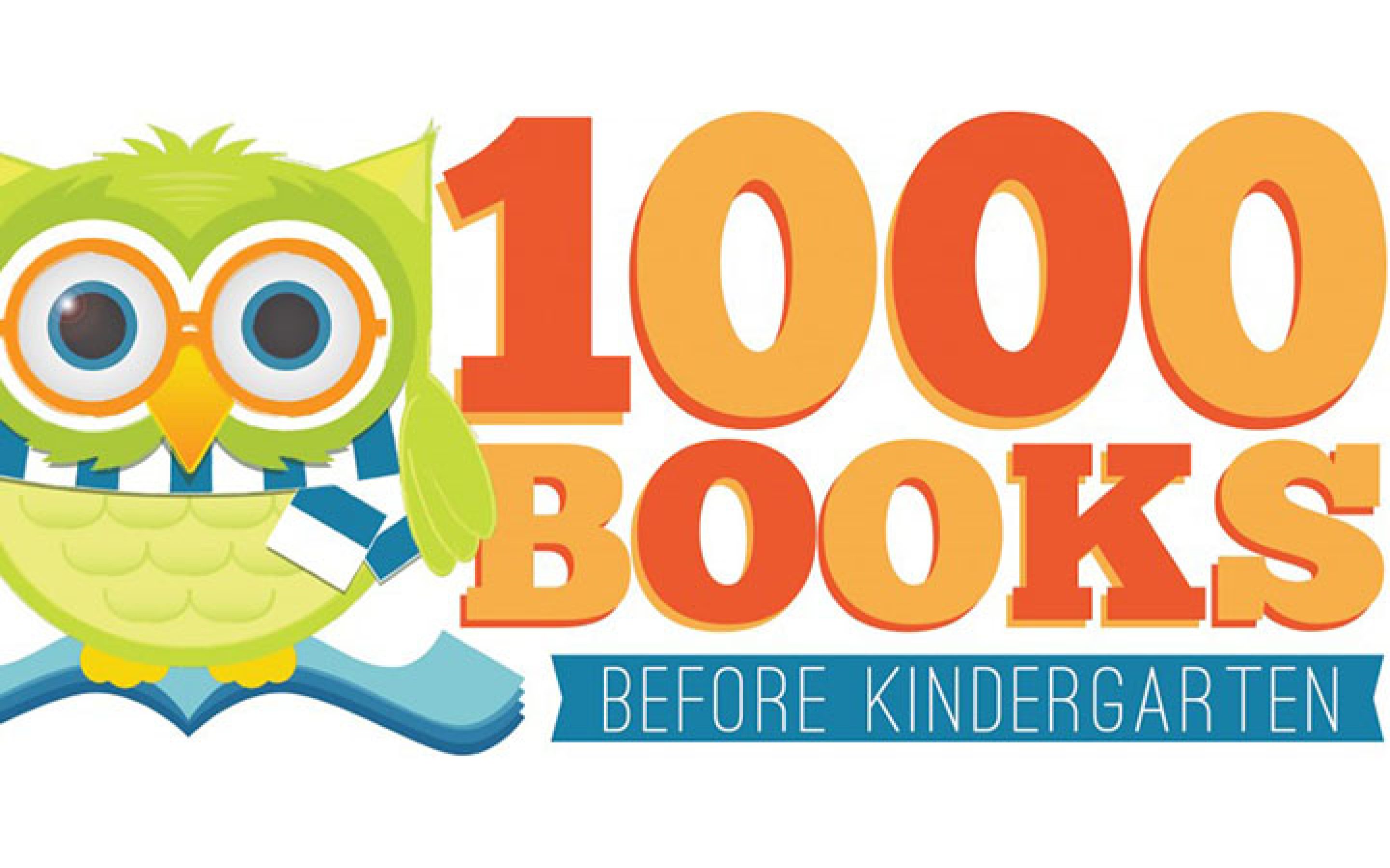 1,000 Books Before Kindergarten with Owl Logo