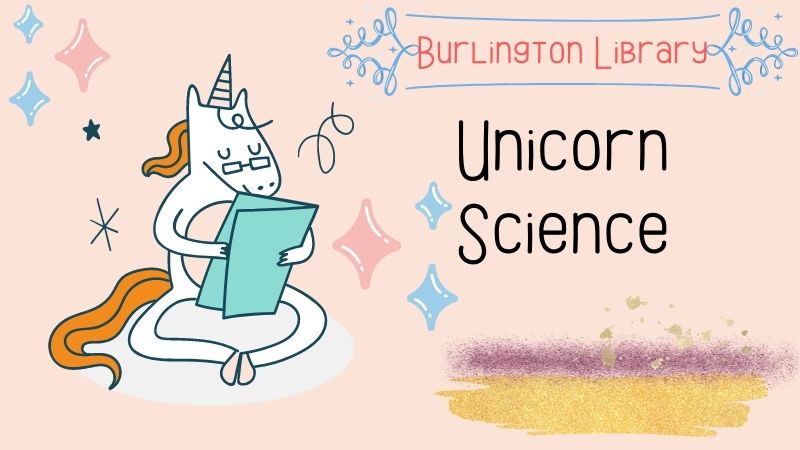 Unicorn with glasses. Unicorn Science with the Burlington Library