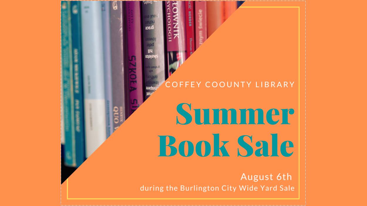 Promotional Image for Summer Book Sale on August 6th